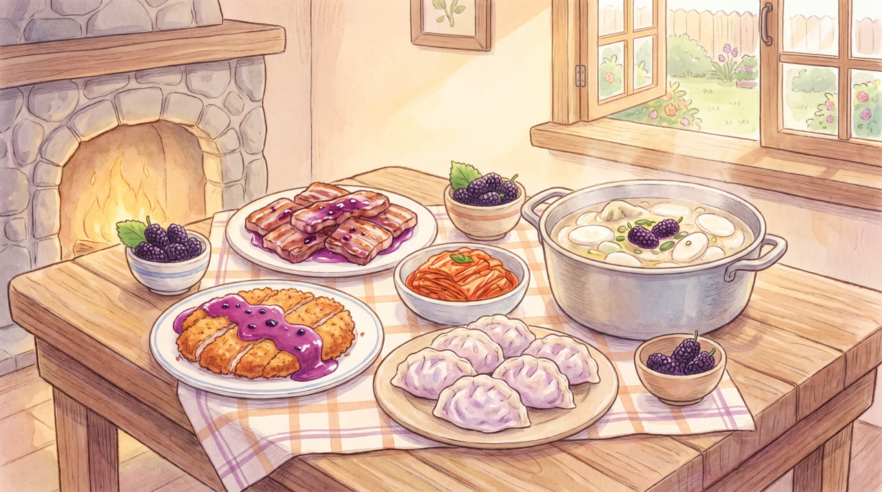 오디로 만든 건강메뉴